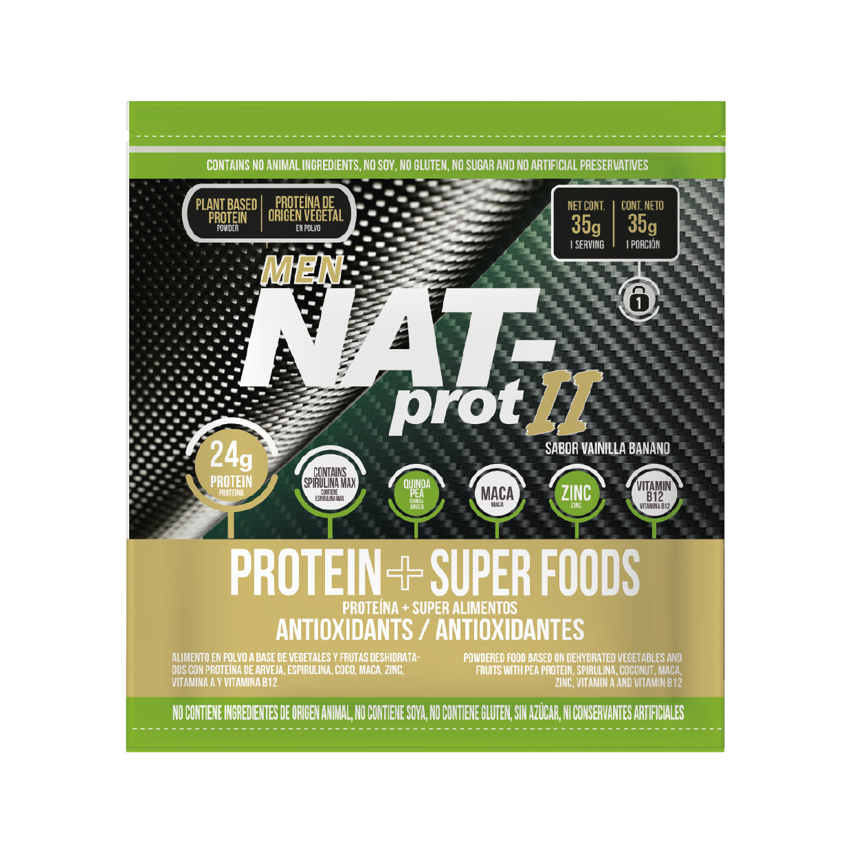 NAT-PROT II MEN — 35g sachet (12 per box)